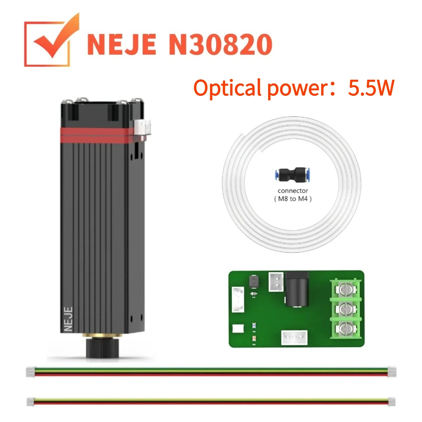 

NEJE N30820/A40630/A40640 laser module 0.5W-12W professional laser module, pressure point technology, laser cutting tool