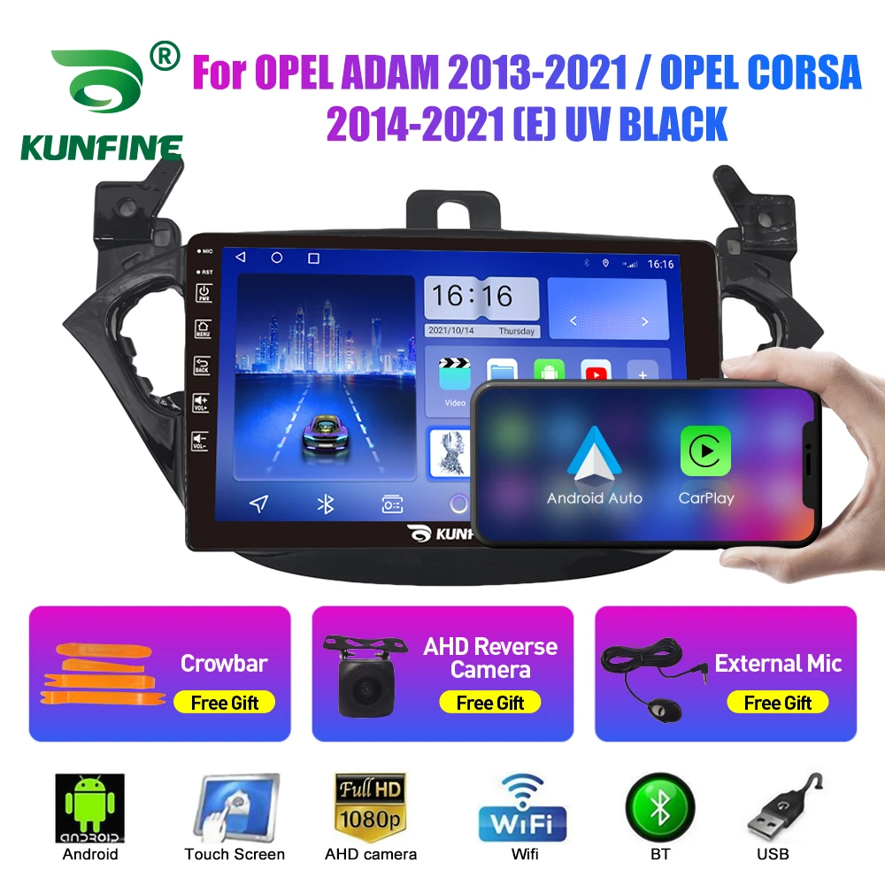 

10,33-дюймовый автомобильный радиоприемник для OPEL ADAM 2013-2021 2Din Android, восьмиядерный автомобильный стерео DVD, GPS-навигатор, плеер, QLED-экран Carplay
