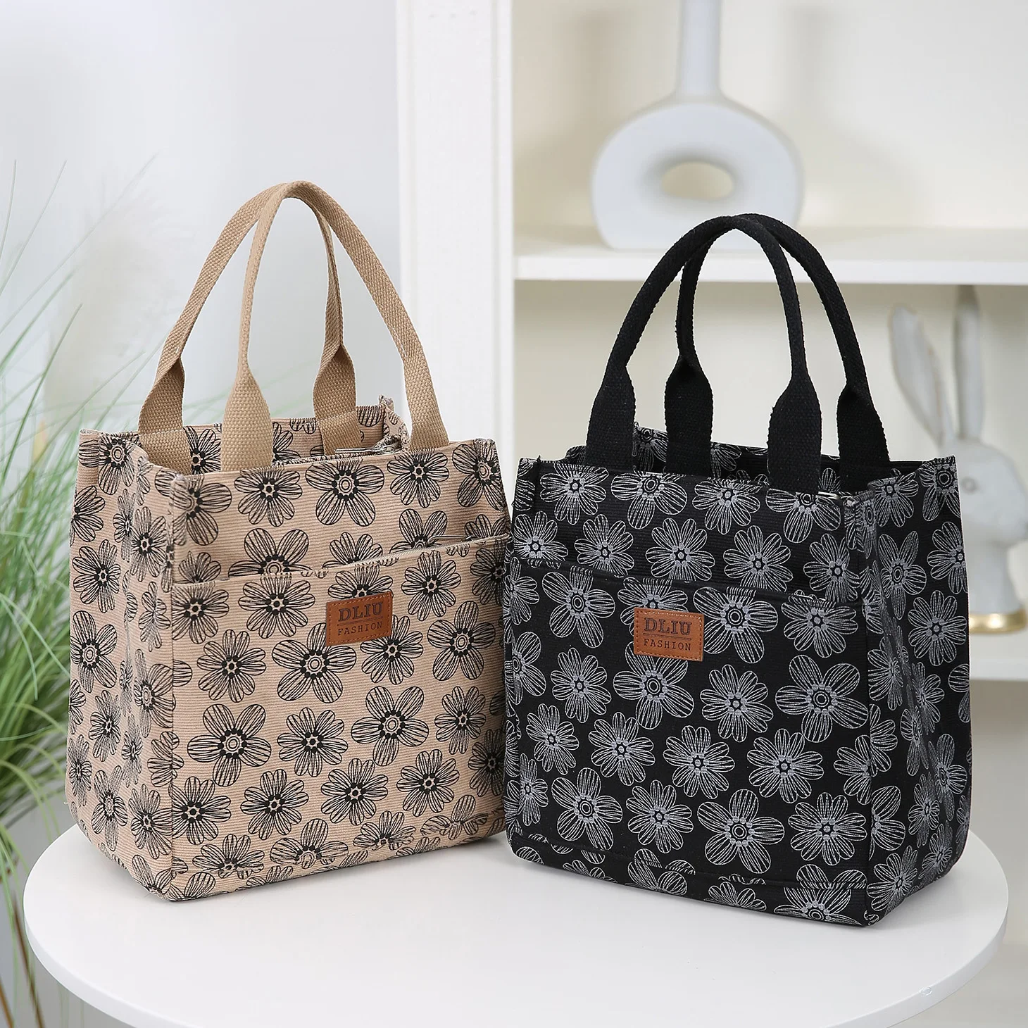 

Портативная вельветовая сумка с цветочным принтом, легкая сумка для путешествий на открытом воздухе, разные сумки для мамы, маленький клатч