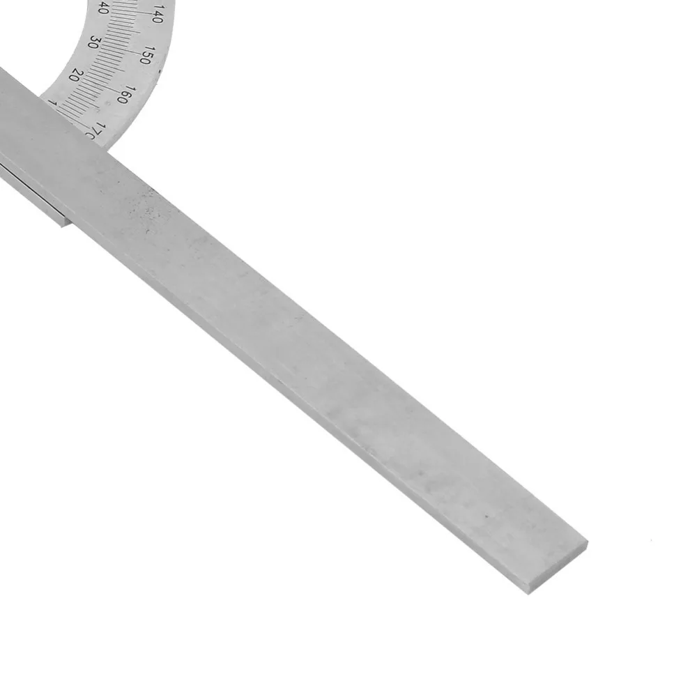 Rotary 80*120mm Rotary Angle Finder 0-180° Silver Measuring Ruler Stainless Steel 180 Degree Protractor Woodworking
