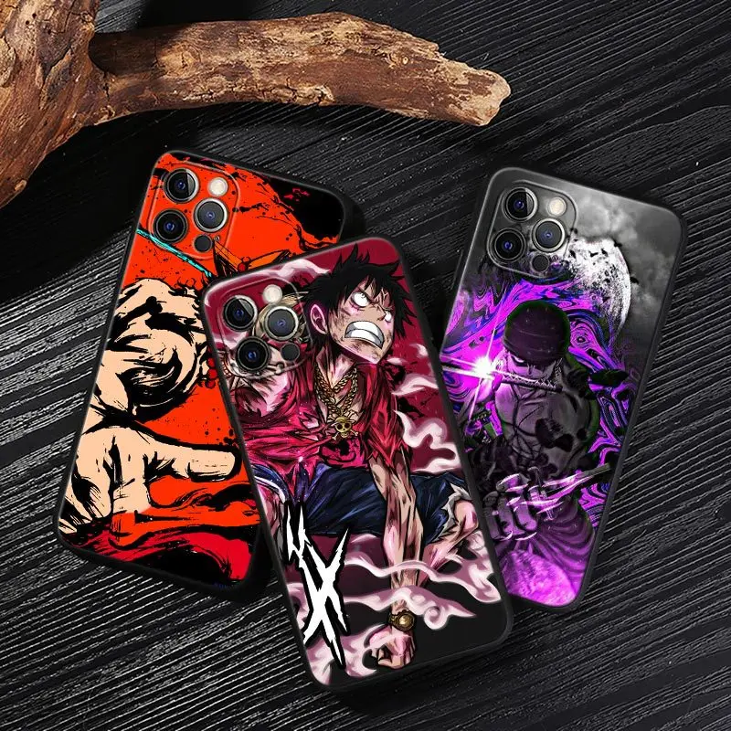 

Mobile Phone Protective Case Cartoon Anime Zoro Luffy Iphone15 Kawaii Mobile Phone Case One Piece Iphone14Pro Max