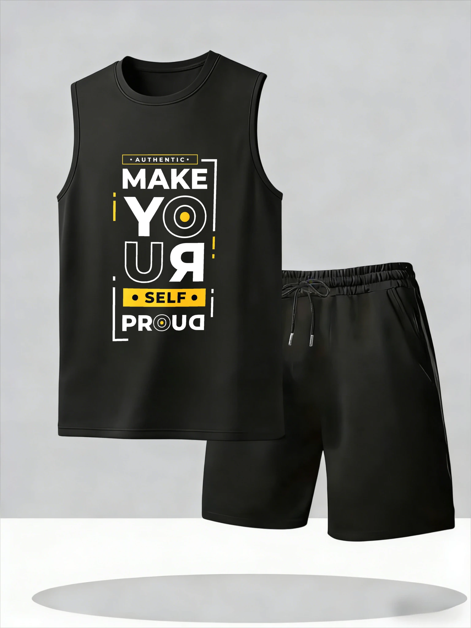 

Men's Tank Top Sets 2026 Summer Thin Quick Dry crewneck oversize Breathable sweatshirt set men's chandals beach seaside running