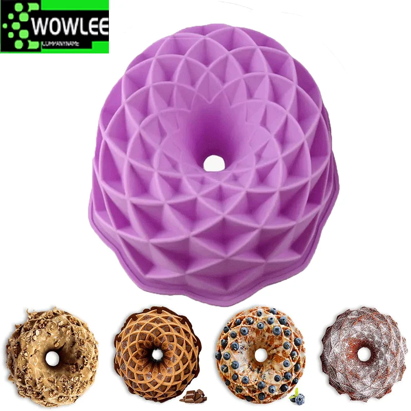 Whirlwind Petalty Silicone Mold Cake Bird Nest Shape Nonstick Round Baking Mousse Bakeware Kitchen Tools   Resin Mould