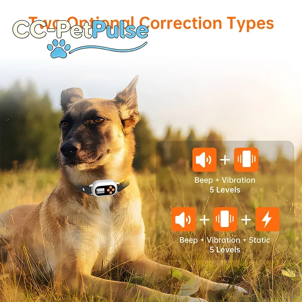 

CC-PetPulse Smart GPS Electronic Fence Dogs, Wireless Invisible Dog Fence System, Beep Vibration Shock Collar Smart Regulation