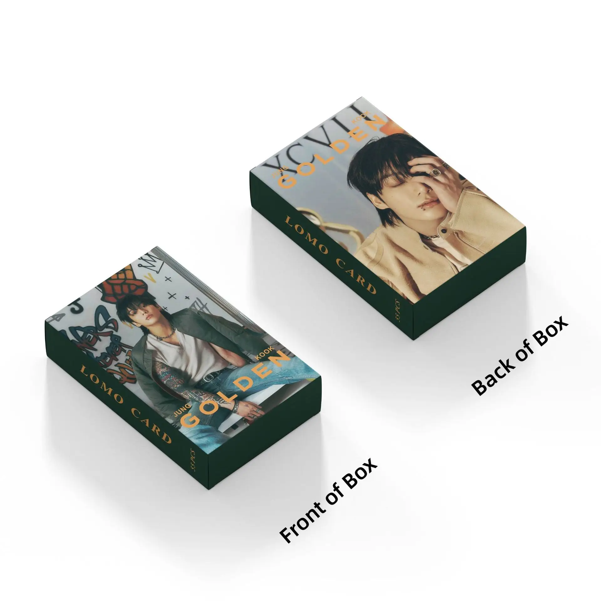 55Pcs/Box Kpop GOLDEN Jeon Jung Kook Solo Photocards Lomo Cards Photo Card for Fans Collection