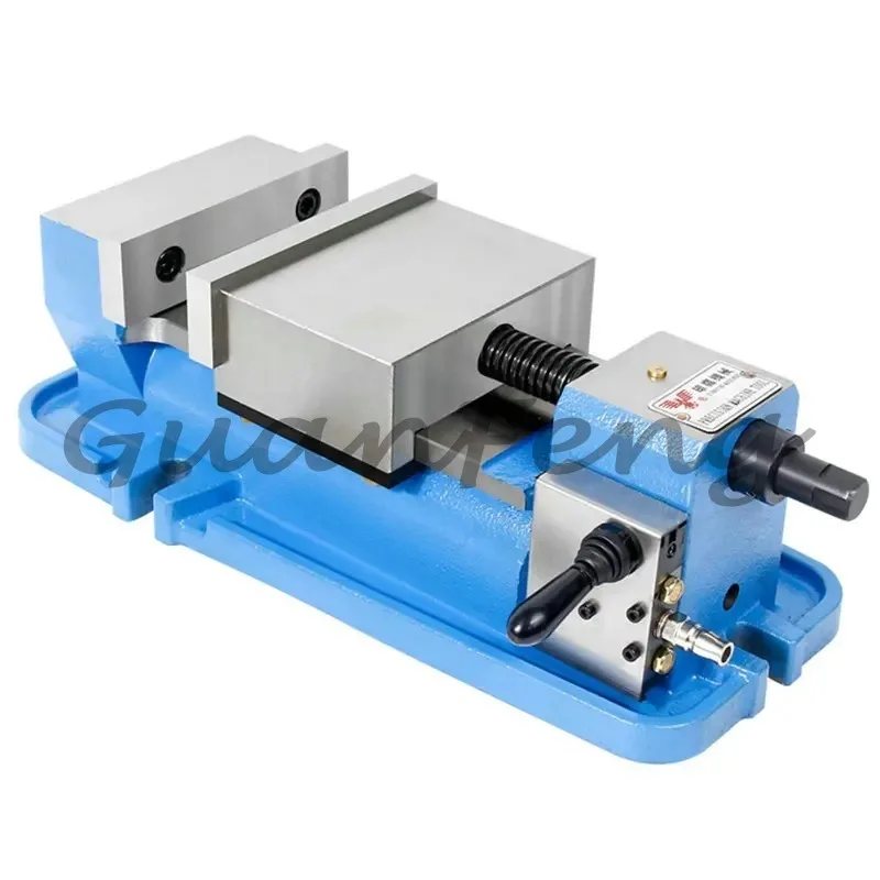 Quick Clamping Angle Fixed 6 Inch Pneumatic Machine Mask, Heavy Duty Pneumatic Flat Pliers for Holding Workpieces