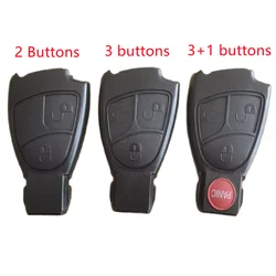 High Quality 2/3/4 Buttons Smart Card Remote Key Shell Case For Benz W220 CLK,CLS,C,E Fob Key Cover