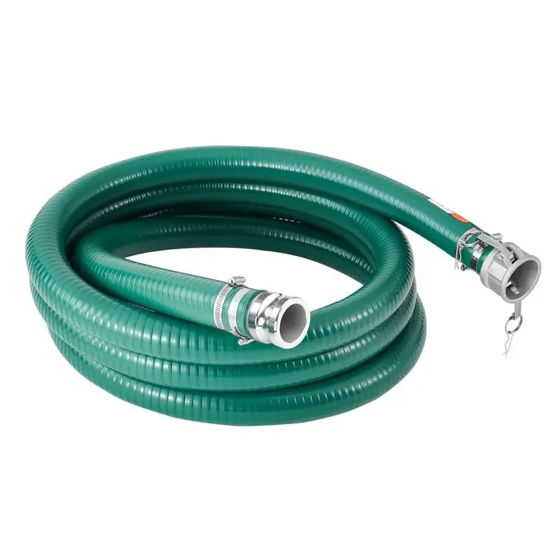 

Suction Hose, 2 in x 20 ft, Green High Quality Hose, with Camlock Connectors, and Aluminum Fittings, Fit Various Pumps, for Sewage Treatment, Water Transportation and More Agricultural Purposes