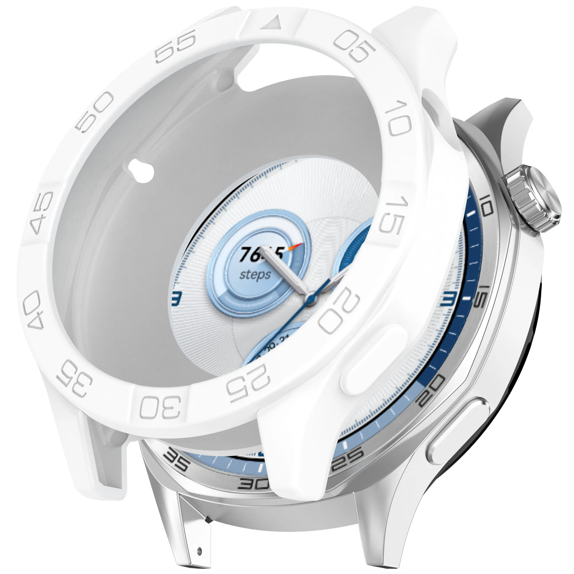 

Чехол для часов Huawei Watch GT 5 Pro 46 мм / GT 5 46 мм / GT 4 46 мм Мягкий силиконовый защитный чехол - белый