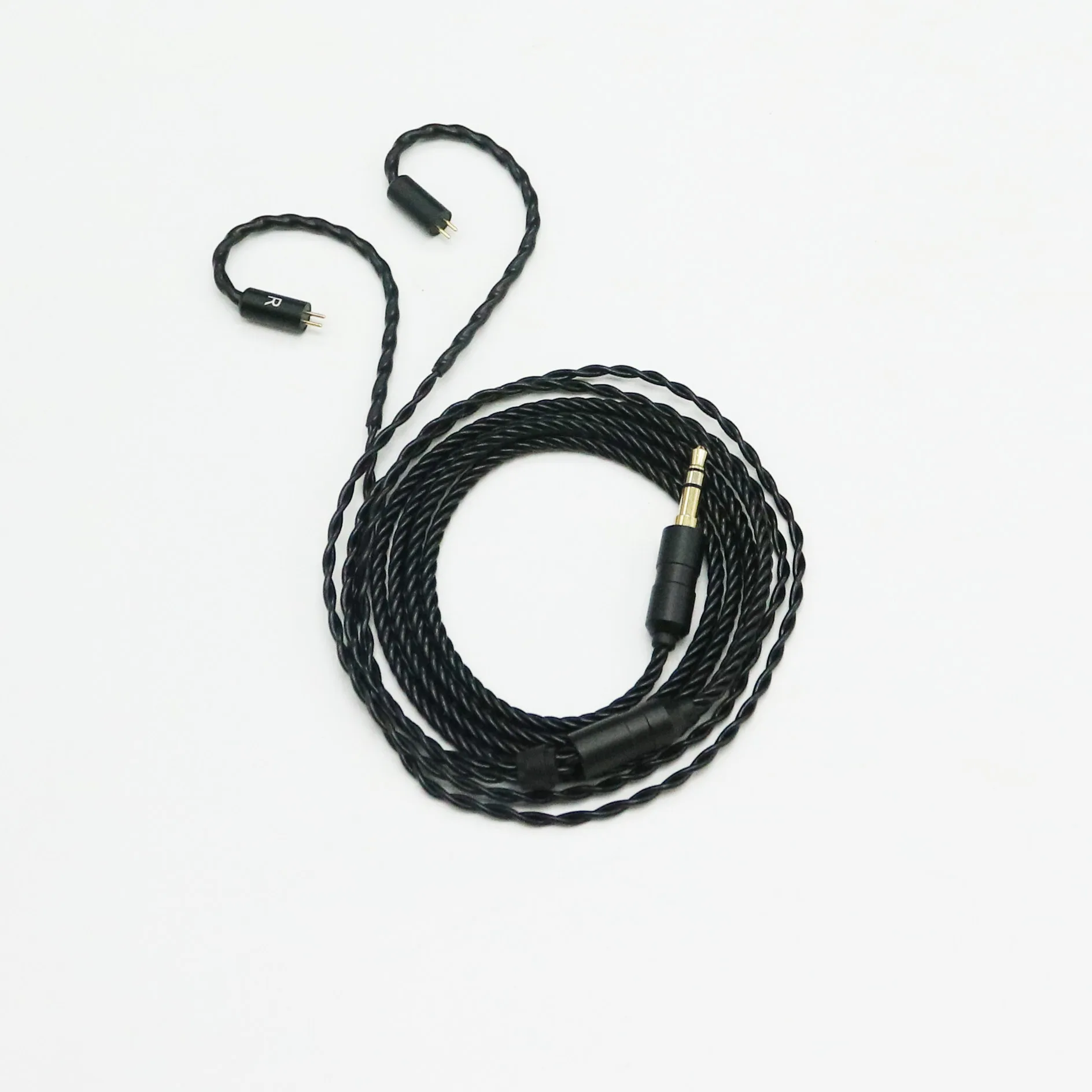 2pin 0.78 twisted replacement cable Fit KZ jh 64 audio CCA Moondrop MP3 MP4 earphones computer phones replaceable wires