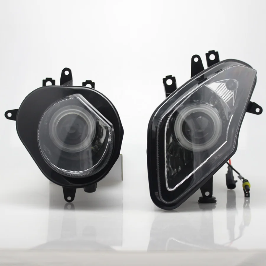 

Motorcycle Headlight LED Custom Angel Devil Eyes Head Light HID Projector Headlamp Assembly For BMW S1000RR S1000 RR 2009-2014