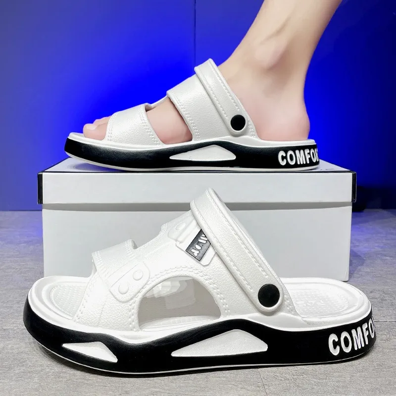 

Beach Shoes for Men in The Summer of2025 Lightweight and Wear-resistant Cool Slippers,casual and Trendy Platform Sandals for Men