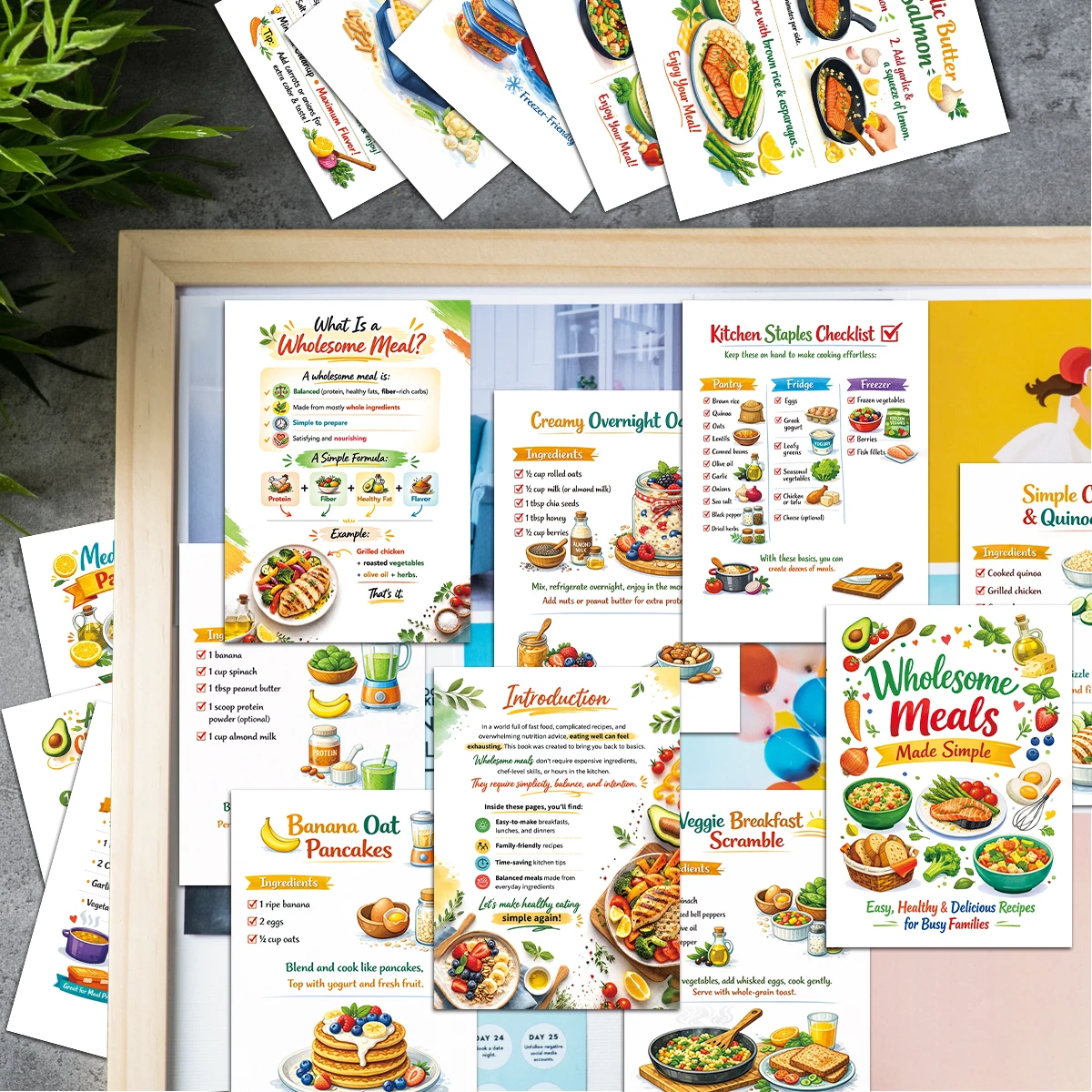 30pcs Wholesome Meals Recipe C - Meal Prep Recipes Healthy 评论和价格