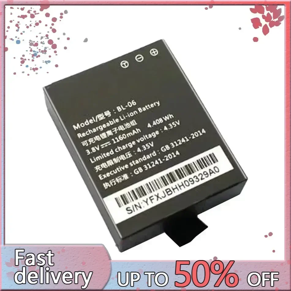 BL-06 BL06 1160Mah Battery For EZVIZ S6 S5 S2 S1C 6 5 2 S 1C Batteria + Tracking Number