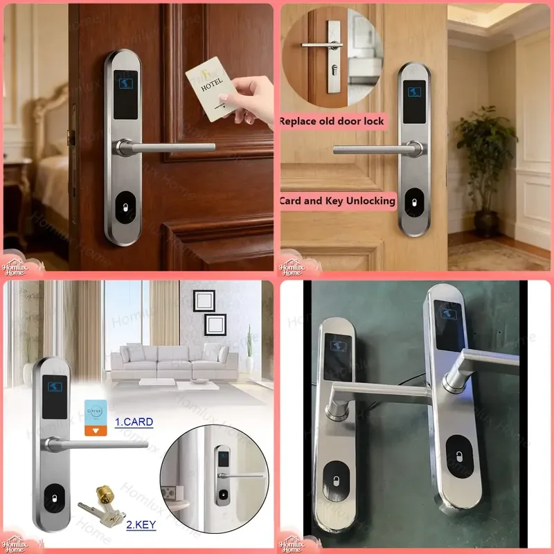 Electronic Hotel Door Lock Socket Type 3585 4585 Series with RFID Card Access Control System Smart Door Lock for Commercial