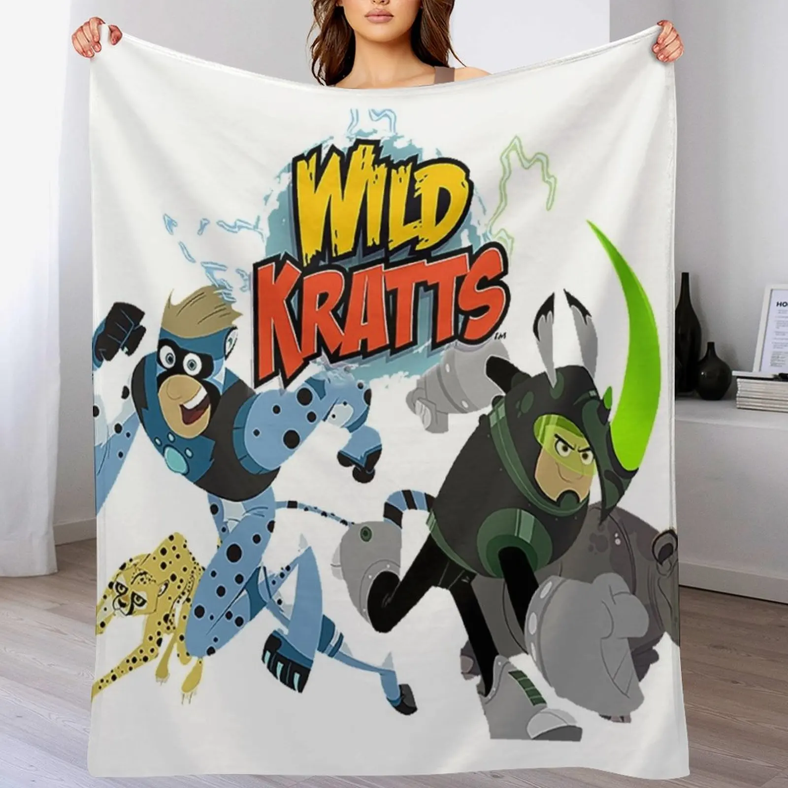 

Wild Kratts Throw Blanket Hairys Sofa Throw Stuffeds Blankets