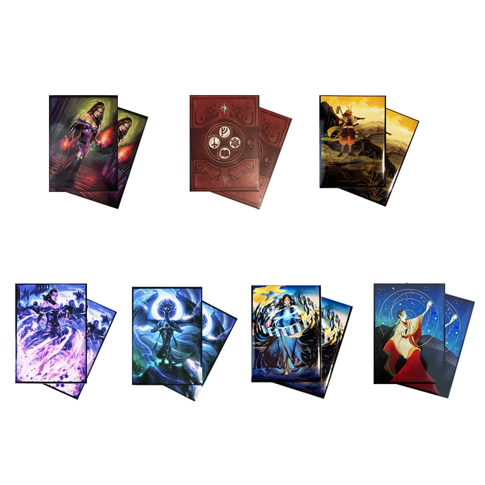 60pcs 66*91mm In Stock MTG/TCG Card Sleeves Art Printing Card Holder HD Transparent Card Sleeves Film Flat Protector