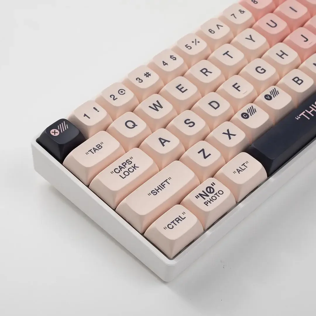 

XDA high pink plastic keycap dirty powder pbt sublimation RK98 N75 VGN S99 87 104 DK68