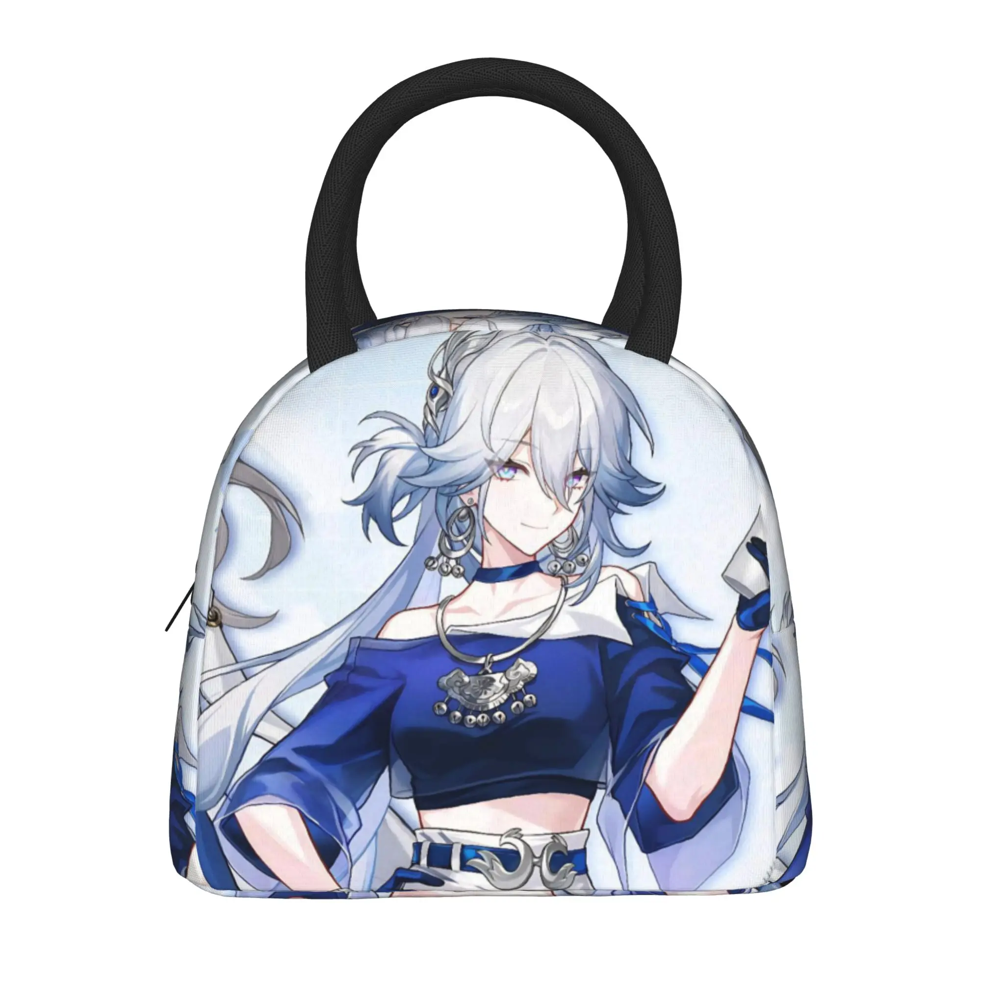 Honkai Star Rail Insulated Lunch Bags for Men Women  Food Container Portable Thermal Cooler Lunch Box For Travel