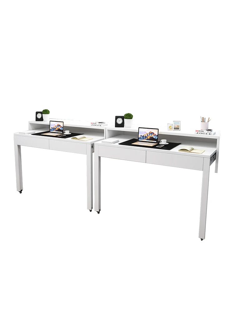 Bay window telescopic computer desk  household bedroom writing desk custom long table dressing table