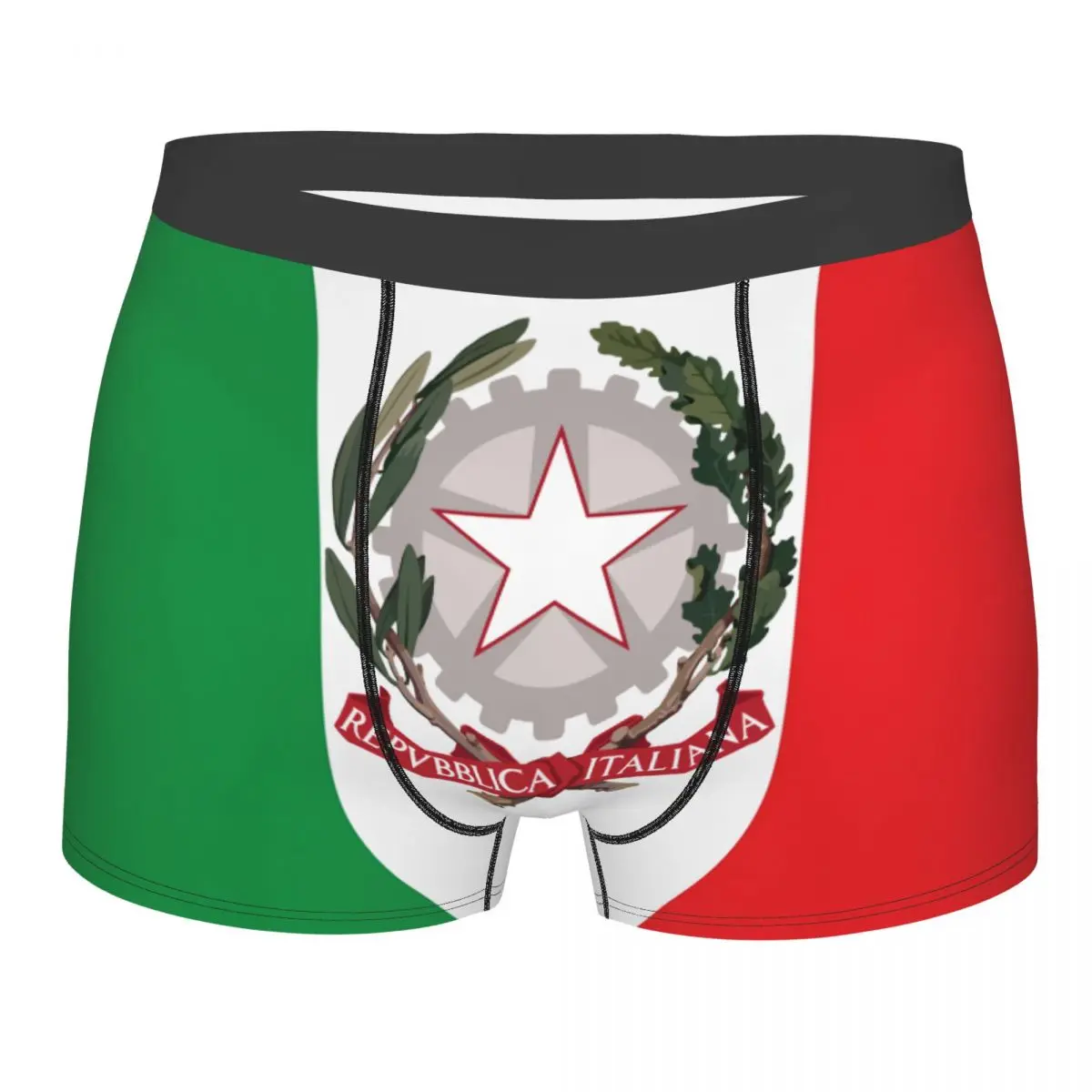 Custom Sexy Emblem Of Italy Boxers Shorts Panties Men's Underpants Stretch Italian Flag Briefs Underwear