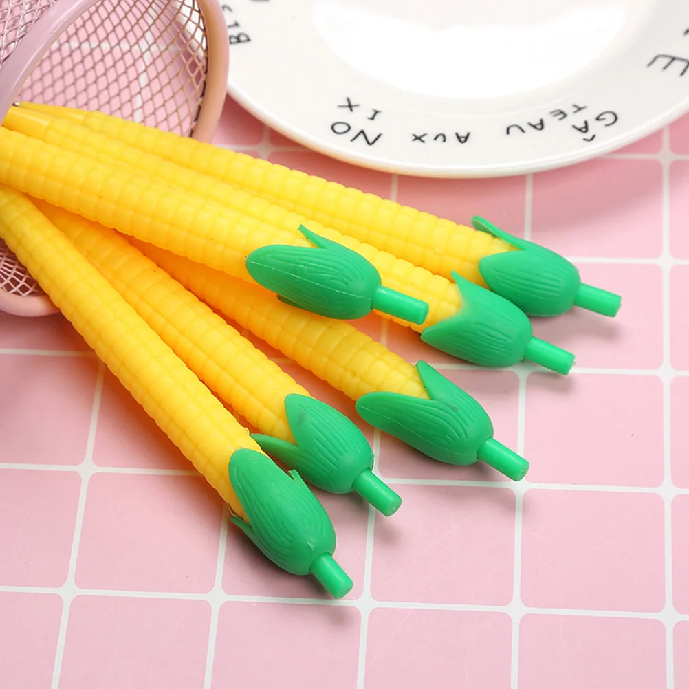 

10pcs Corn Automatic Pencils Cartoon Kids Writing School Lovely Mechanical Press Type Lead Household Premium Durability