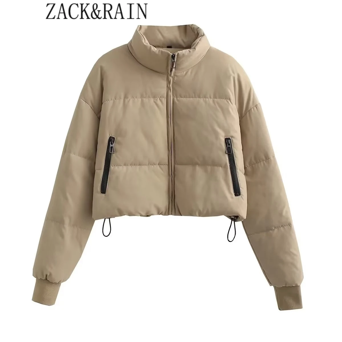 ZACK RAIN Women Jacket 2023 Autumn Fashion Ladies Casual Four-color Optional Zipper Long Sleeves Jacket For Female Chic Tops