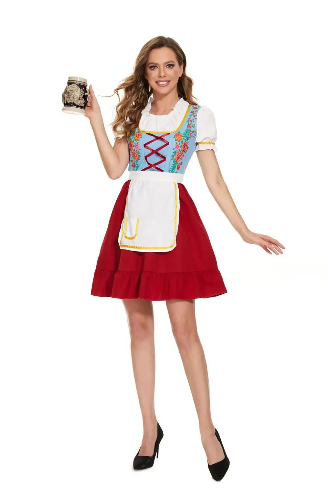 Oktoberfest Costume Family German Beer Costume National Style Dress Maid Dress