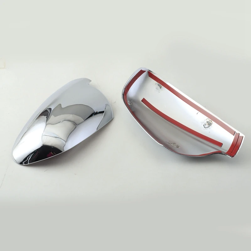 2Pcs / Set Door Side Wing Mirror Chrome Cover Rear View Cap for Peugeot 307 CC SW 407 2004-2012 Car Styling