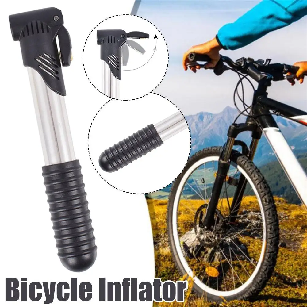 Portable Bicycle Pump Onvenient Mini Pump Inflator Mountain Bike Inflator Cycling Hand Air Pump Basketball Football Inflator