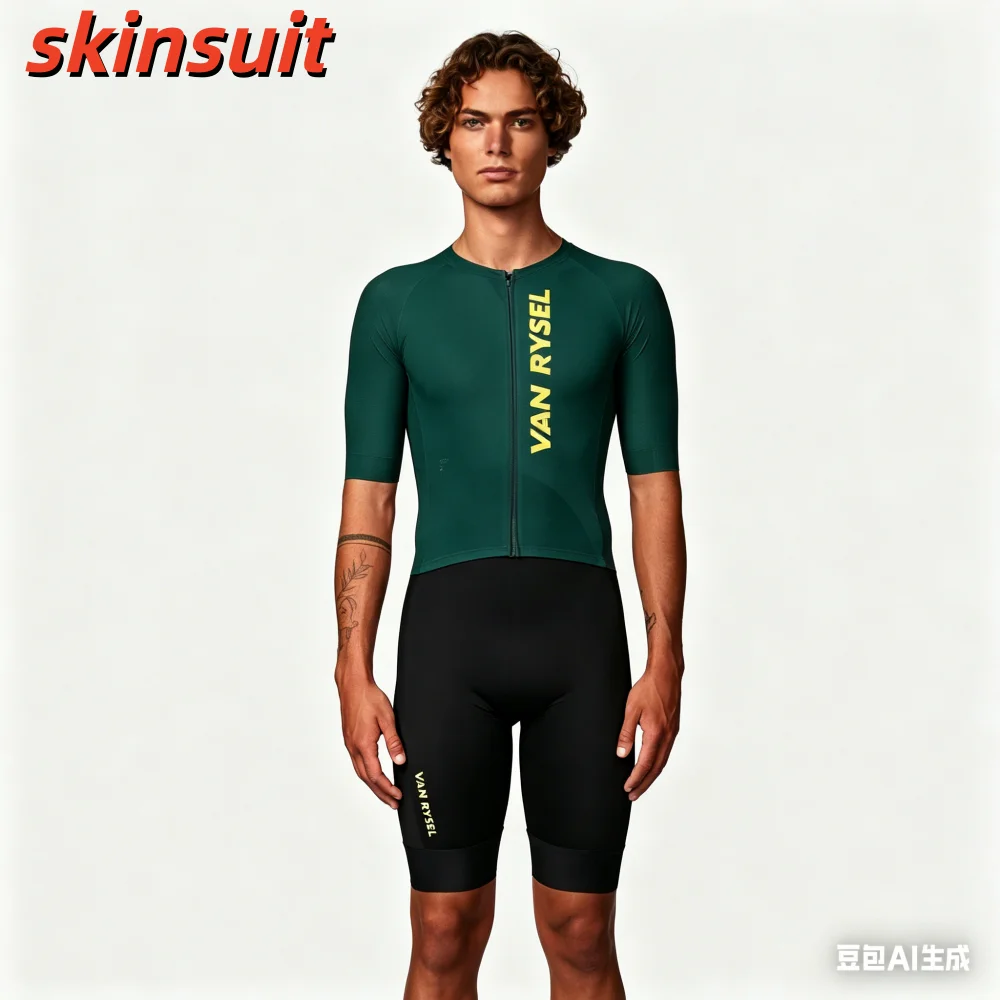 Pro Trisuit MEN'S Short Sleeve Skinsuit World Triathlon Clothes Swimming Cycling Running Jumpsuit Skating Colorful Apparel 2026 view 2