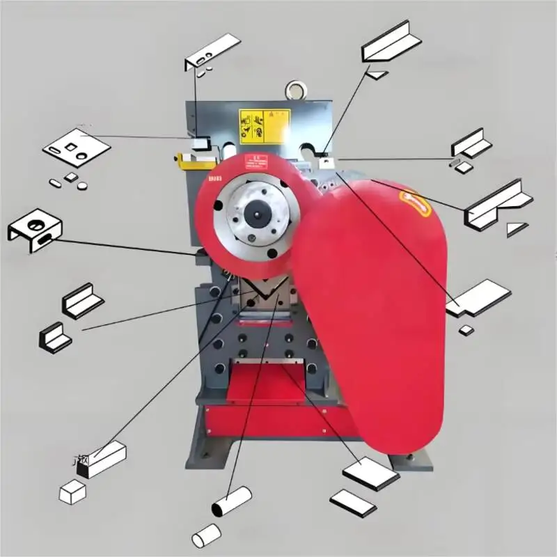 

Малогабаритный многофункциональный гидравлический пресс для пробивки и резки уголка и металлических профилей - Электрический станок для обработки металла