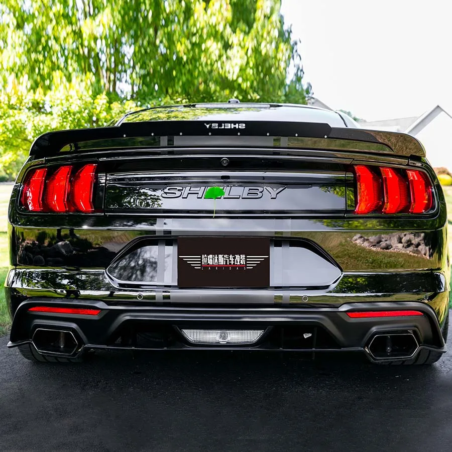 Super Snake Tail Light Panel For Ford Mustang Tailgate Panel ABS Material Gloss Black Car Exterior Accessories Body Kit