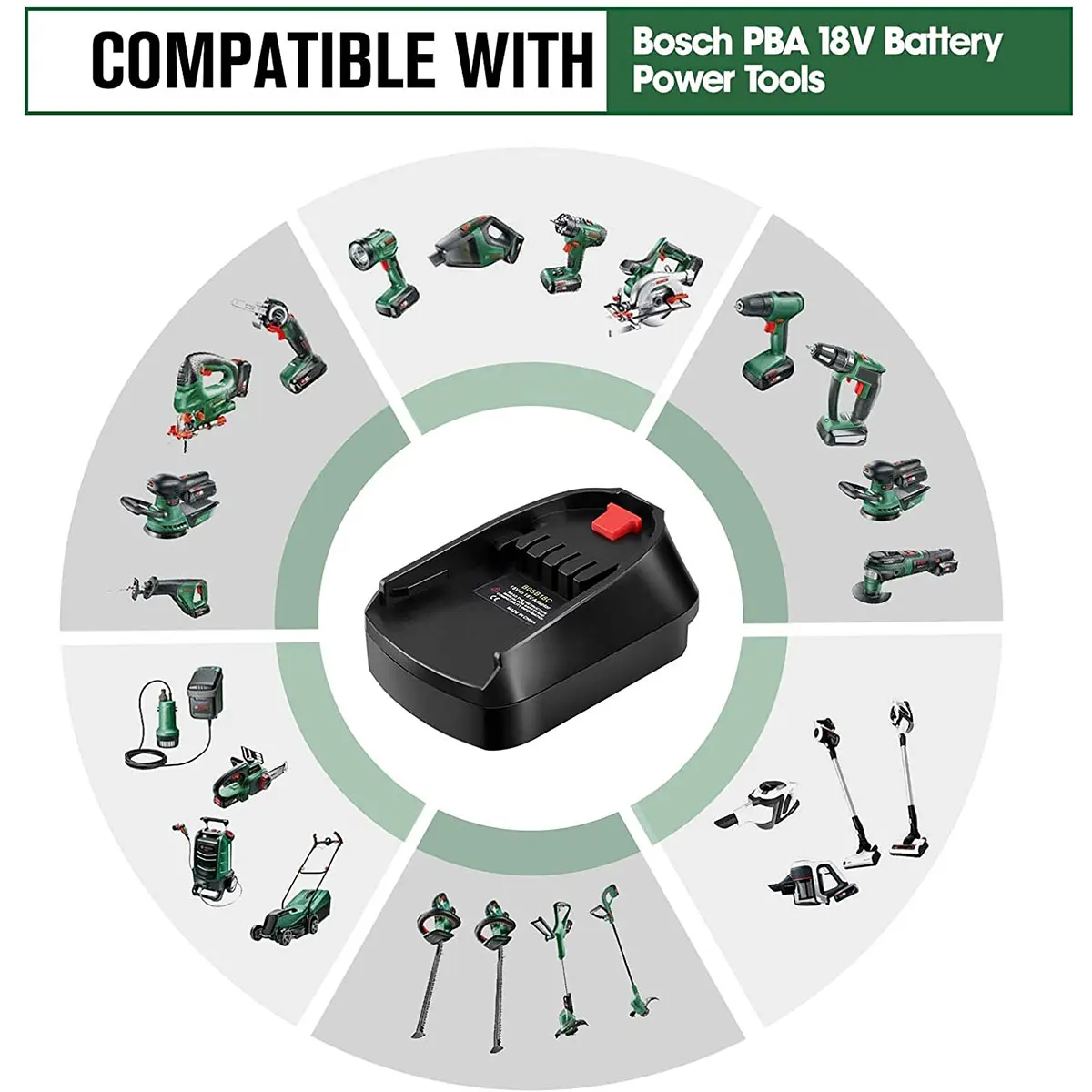 New Battery Adapter Compatible with Bosch 18V GBA Battery Convert to PBA Battery Electrical Power Tool Replace All Power Tool