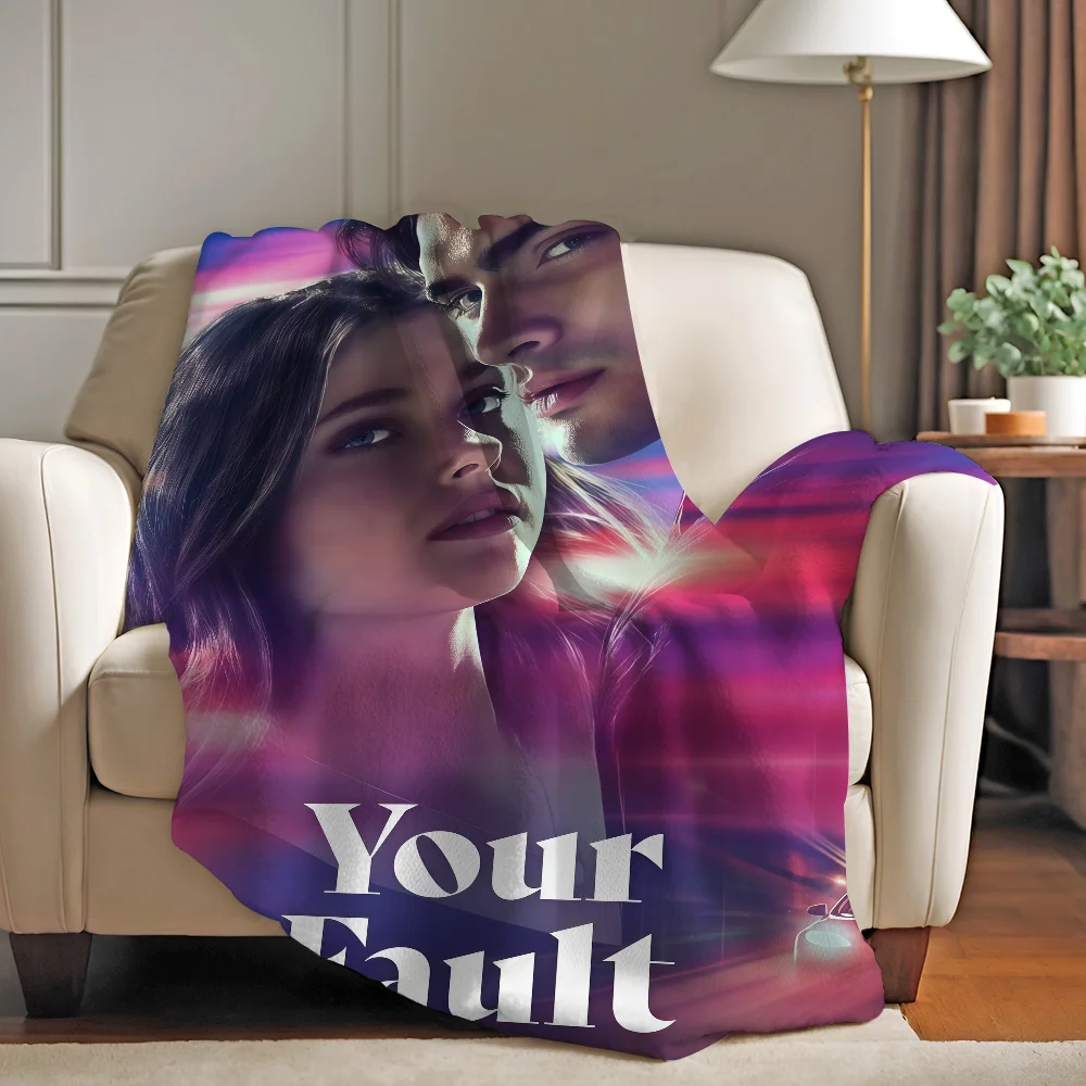 بطانية Love Movie Y-Your دافئة وناعمة مناسبة لغرفة النوم وغرفة المعيشة والأريكة والسرير والمكتب والسفر والتخييم