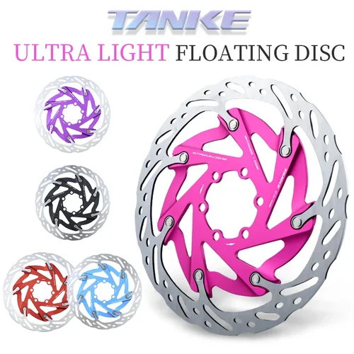 Rotor de freno de disco de bicicleta TANKE 140/160 Rotores flotantes de bicicleta Rotor de freno de bicicleta de montaña de acero inoxidable pieza de disipación de calor Mtb