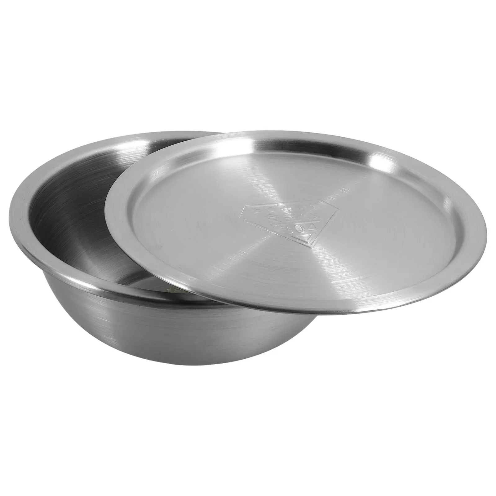 

Stainless Steel Soup Multi Purpose Mixing Bowl for Kitchen Vegetable Fruit Rice Washing Large Space Saving Polished Kitchen
