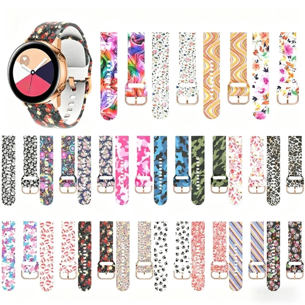 【セール中】22MM 20mm 18mm バンド Redmi Watch 5 lite/ Xiaomi Mi Watch 5 Active用リストバンド プリント入りシリコンブレスレット スポーツストラップ アクセサリー