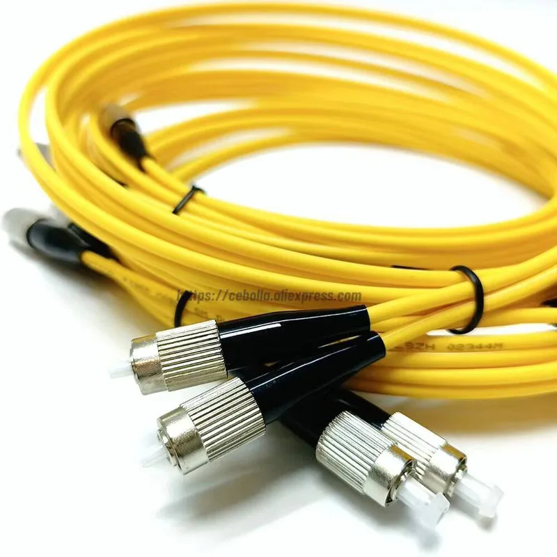 

5 шт./лот FC/UPC-FC/UPC оптоволоконный кабель 2,0/3,0 мм дуплексный патч-корд 1 м/2 м/3 м/5 м оптоволоконный соединительный кабель
