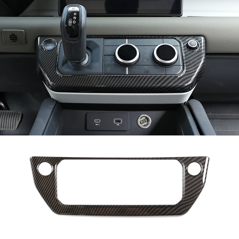 

For 2020-2022 Land Rover Defender 90 110 Car Central Control Air Conditioning Mode Button Frame Sticker Interior Accessories