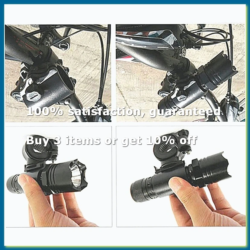 1PC Bracket Mount Holder Sports Accessories Bicycle Lights Mount Holder 360 Rotation Cycling Bike Flashlight