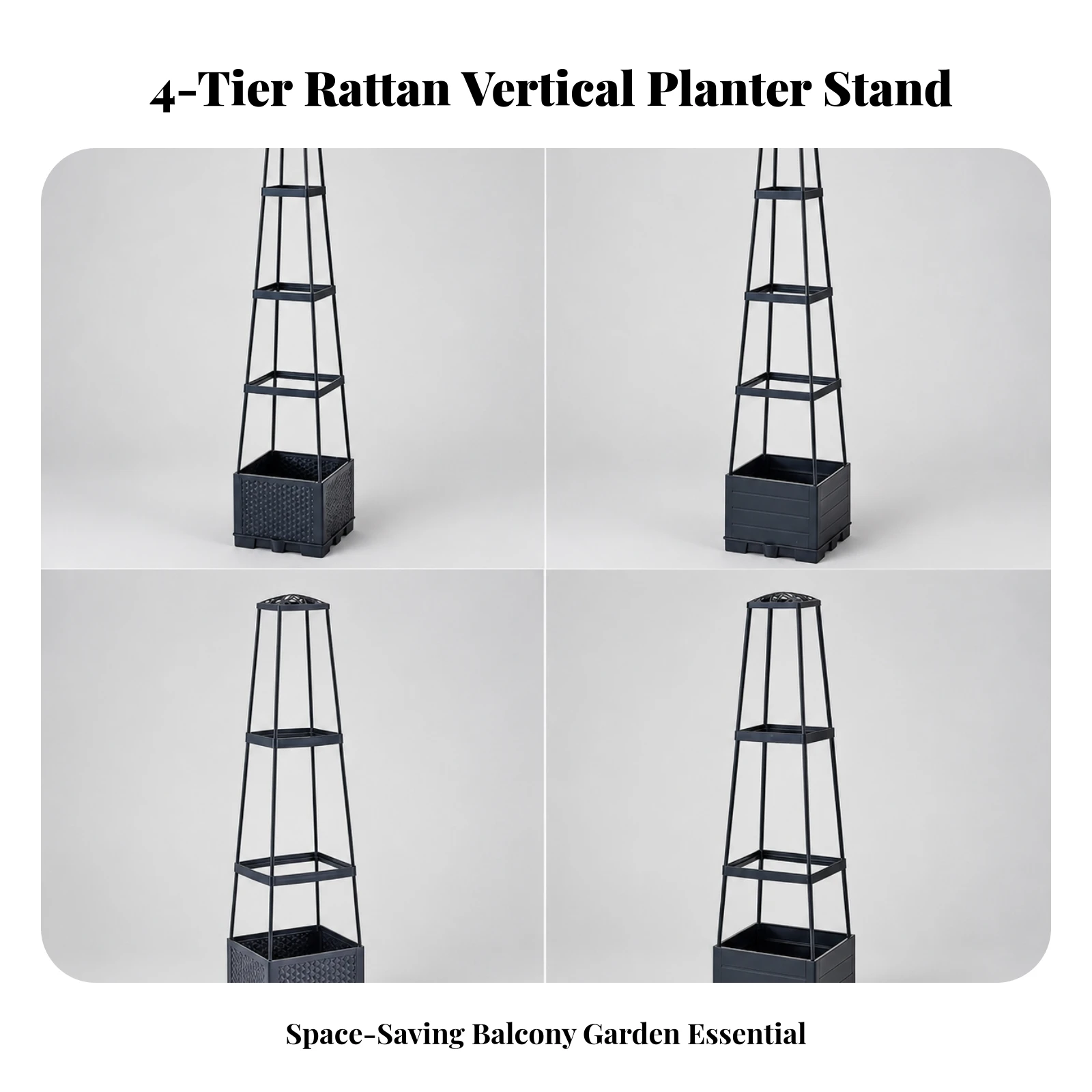 Raised Garden Bed Freestanding Planter with Climbing Frame Garden Bed Weather-Resistant for Home Gardeners, Balcony, Patio