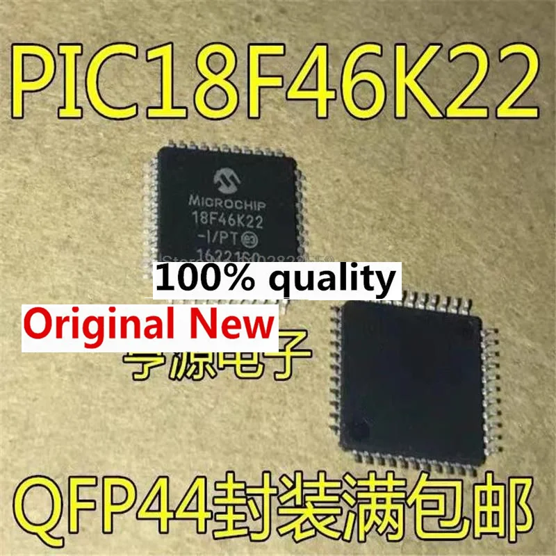 1-10 pces PIC18F46K22-I/pt pic18f46k22 18f46k22 qfp44 melhor qualidade. Em Estoque IC chipset Original