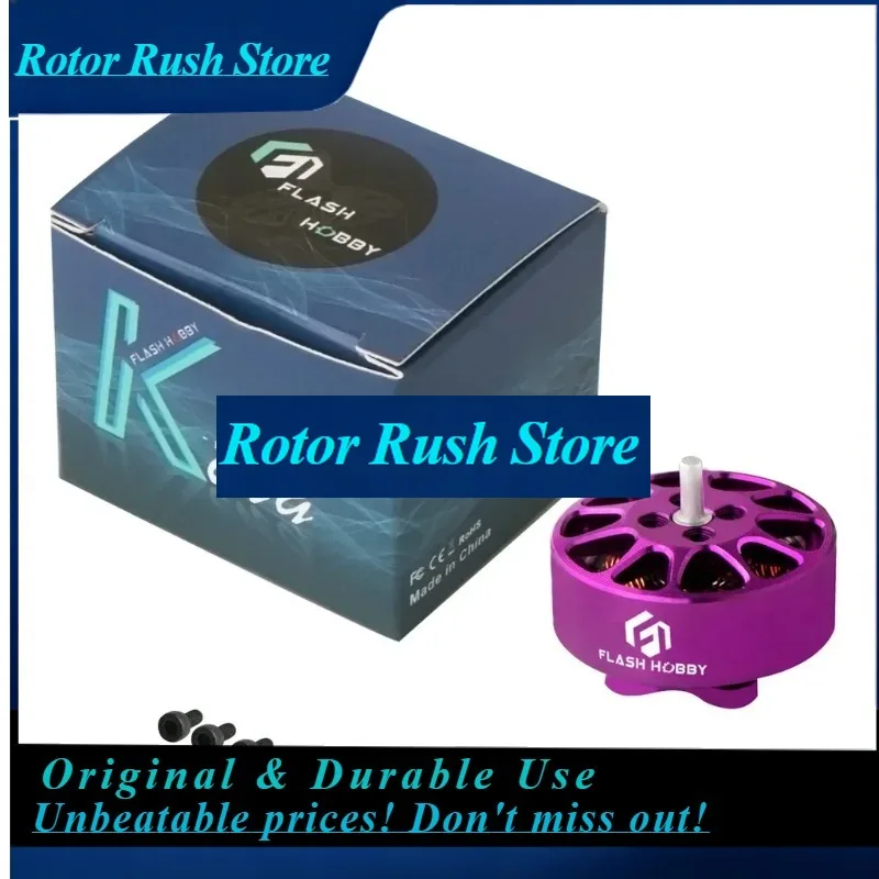 RoRus4PCS FLASHHOBBY K1303 Brushless Motor, 5000KV / 8000KV, 2-6S Mini FPV Motor For 2inch Tiny Whoop Soccer Drones