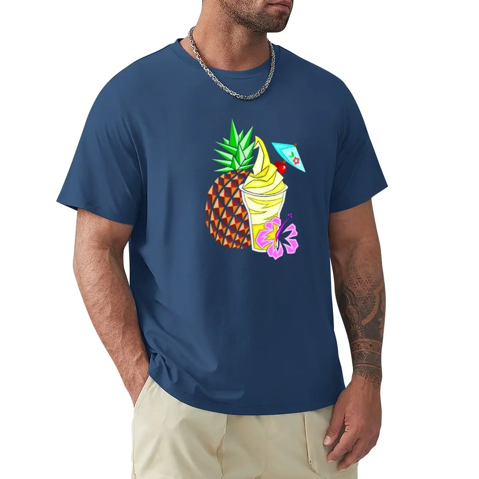 Dole Whip T-Shirt customizeds kawaii clothes Men's cotton t-shirt