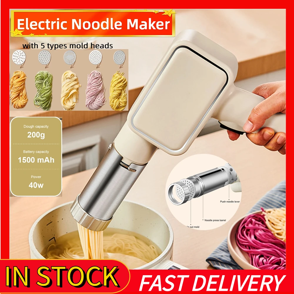 Automatic Electric Stainless Steel Manual Noodle Maker Thick Thin Hand Operated Spaghetti fast Pasta Cutter Pressing Machine Set