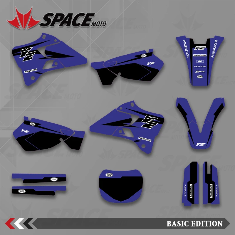 

SPACE MOTO графический фон наклейки наклейки мотоцикл для KTM YAMAHA 96-01YZ125 250