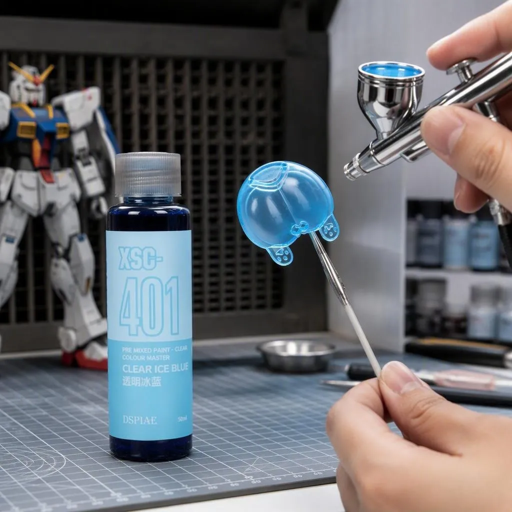 DSPIAE XSC Series 50ML Pre Mixed Water Based Paint Basic Color Master Spray Painting Painted Model Kit Pigment for Hobby DIY New