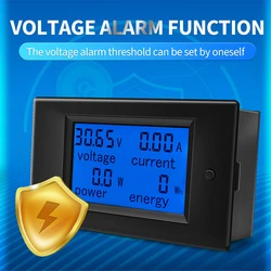 PZEM 0-100A 4 in 1 DC Electricity Usage Monitor LCD Digital Current Voltmeter Ammeter Power Energy Multimeter Panel Tester Meter