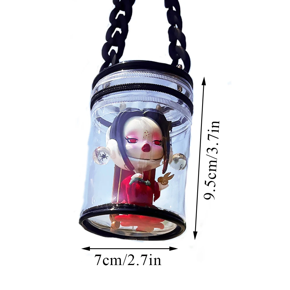 Transparent Storage Box Pouch Mystery Box See-though Toys Dustproof Case PVC Dolls Dispaly Pouch Keychain Bag Organizer Cases